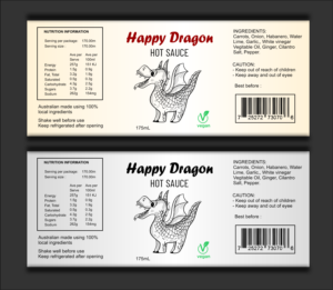 Label Design by sonu parmar for Happy Dragon | Design: #24329162