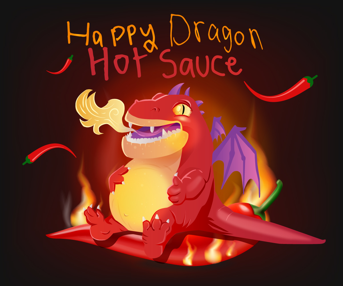 Label Design by ravznoot.digital for Happy Dragon | Design #24325002