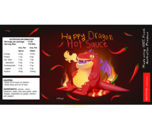 Design Étiquette par ravznoot.digital pour Happy Dragon | Design : #24325102