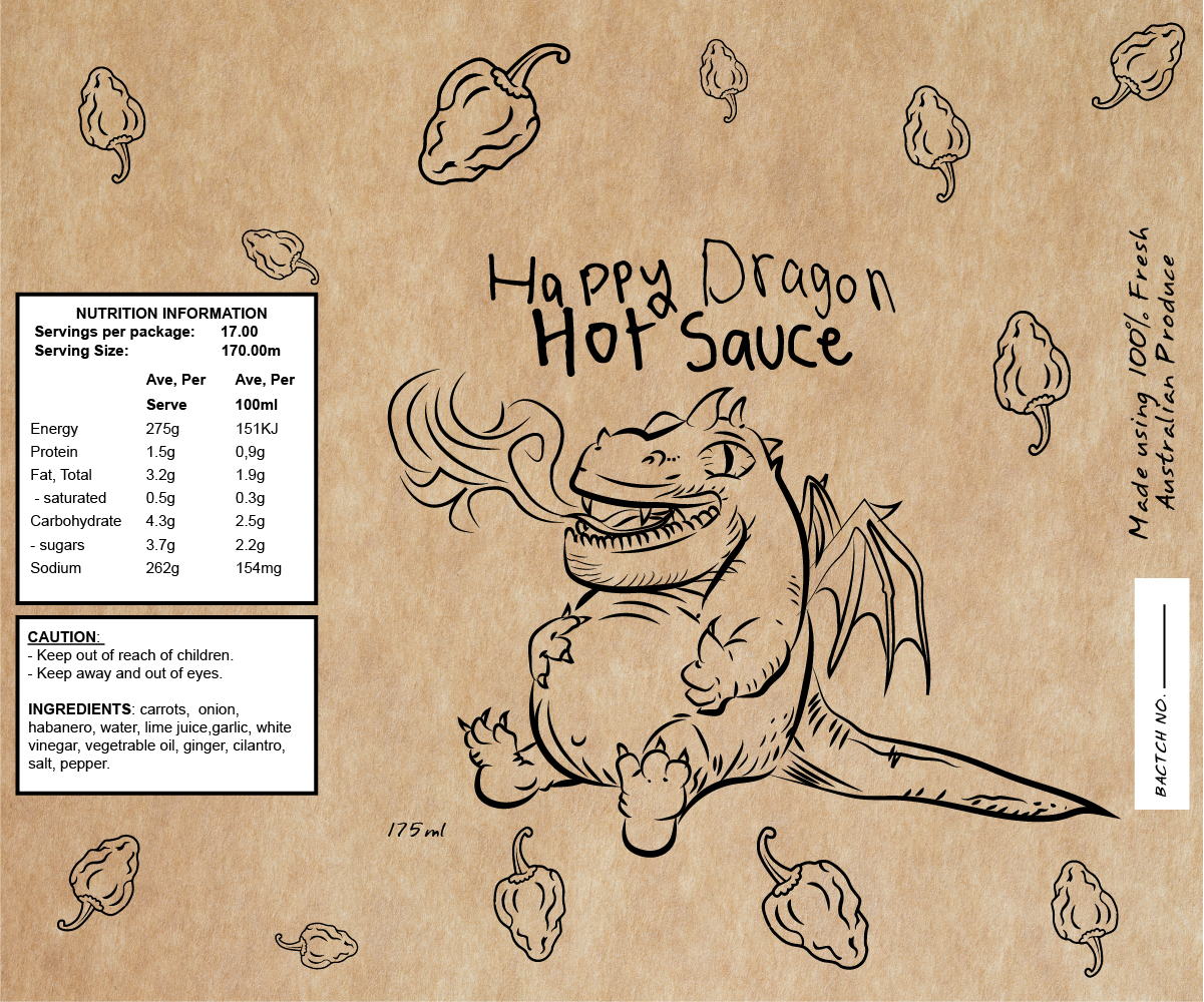 Label Design by ravznoot.digital for Happy Dragon | Design #24335191