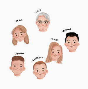 Family Portrait | Design Illustration par aneskayirt