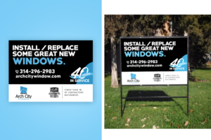 Yard Signs For a window company | Signage Design by MDesigns ™
