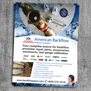 Flyer Design by see why for American Backflow Products Company | Design: #24299959