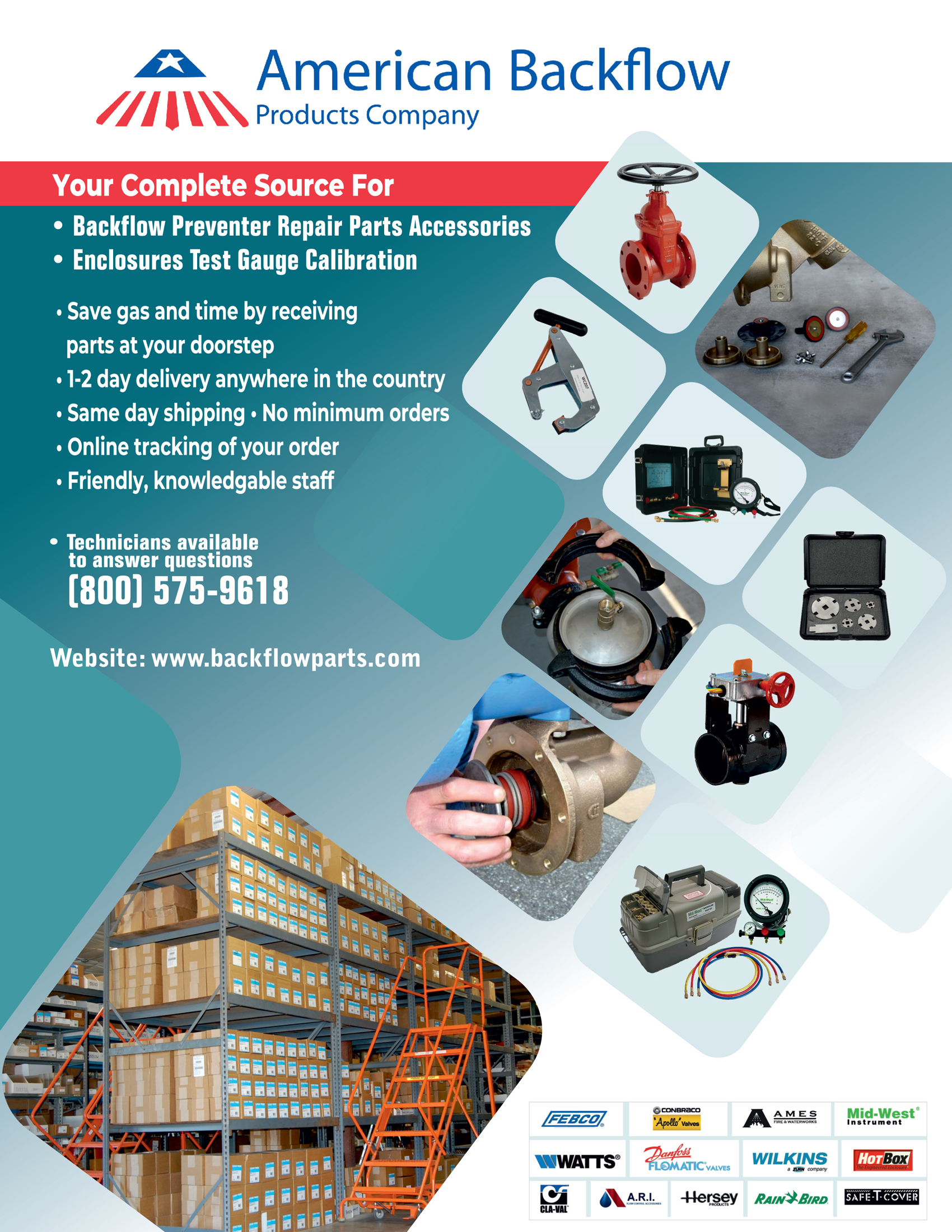 Flyer Design by NJB for American Backflow Products Company | Design #24340008
