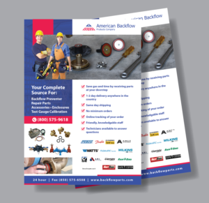 Flyer-Design von Achiver für American Backflow Products Company | Design #24310389