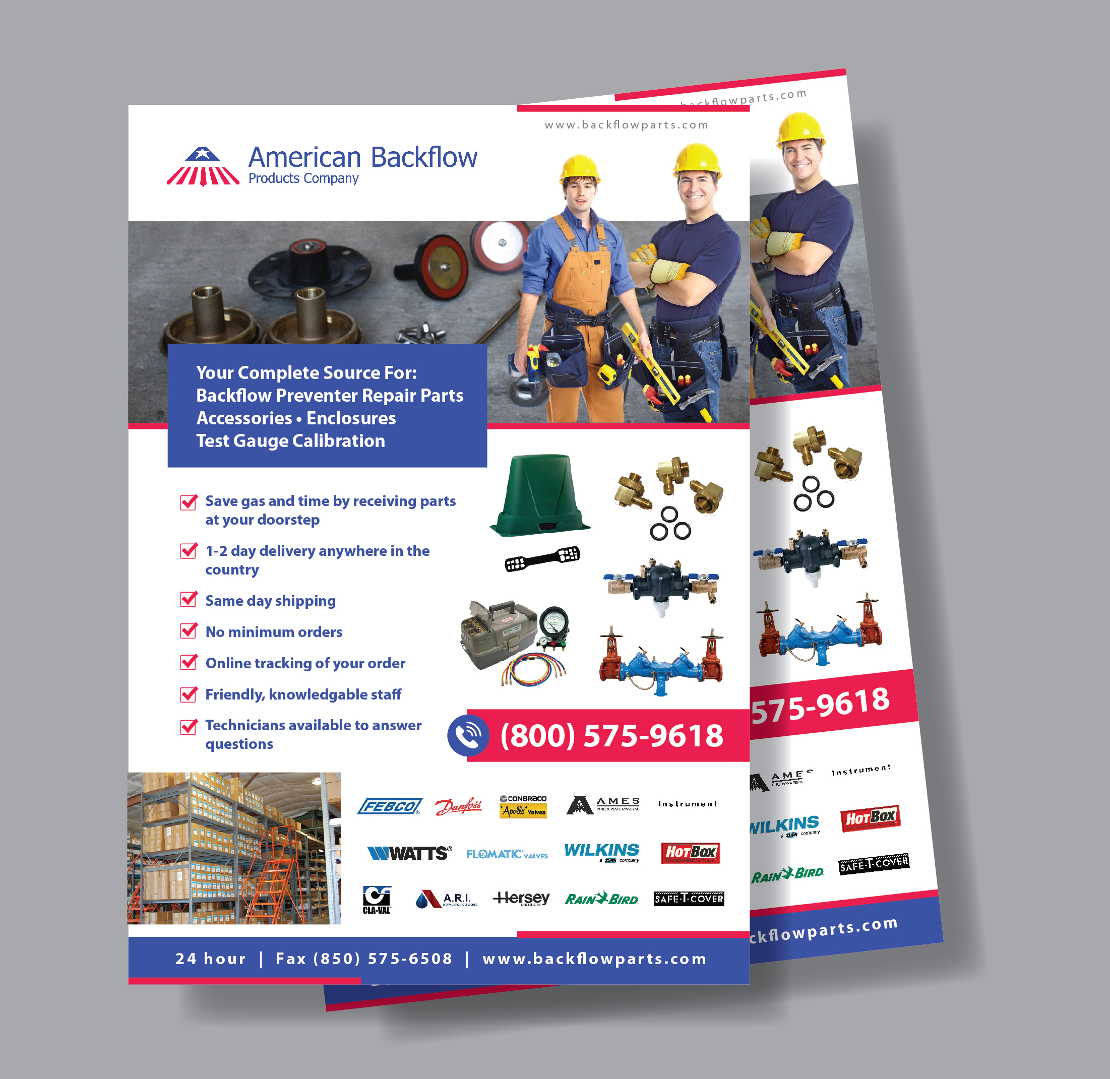 Flyer Design by Achiver for American Backflow Products Company | Design #24356011