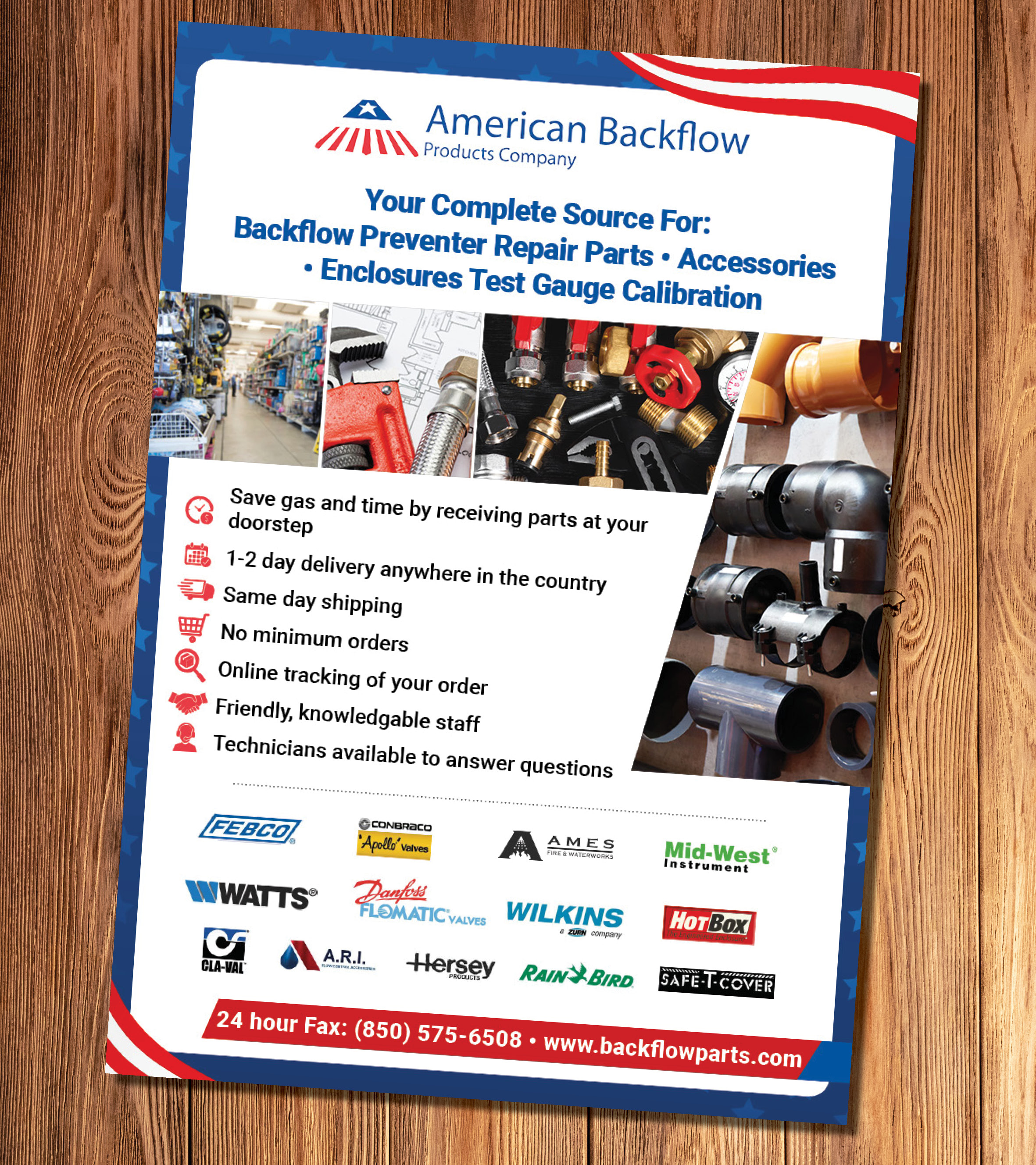 Design de Flyer par j.allosso pour American Backflow Products Company | Design #24282098