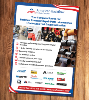 Flyer-Design von j.allosso für American Backflow Products Company | Design: #24282098