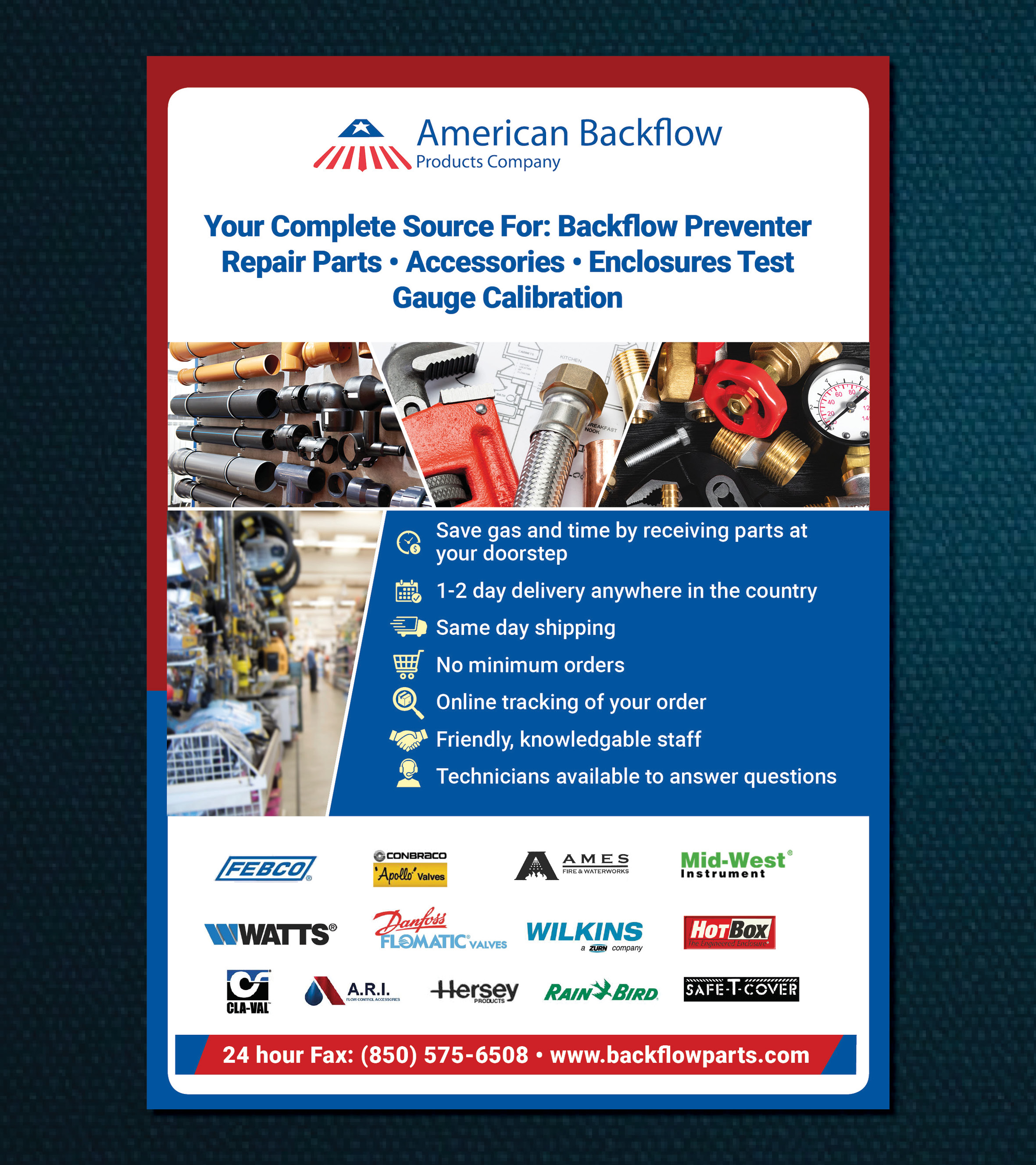 Flyer Design by j.allosso for American Backflow Products Company | Design #24282125