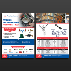 Flyer Design by aspiremedia for American Backflow Products Company | Design: #24303908