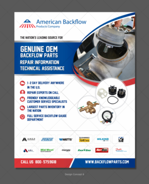 Flyer Design by D Creative for American Backflow Products Company | Design: #24412672
