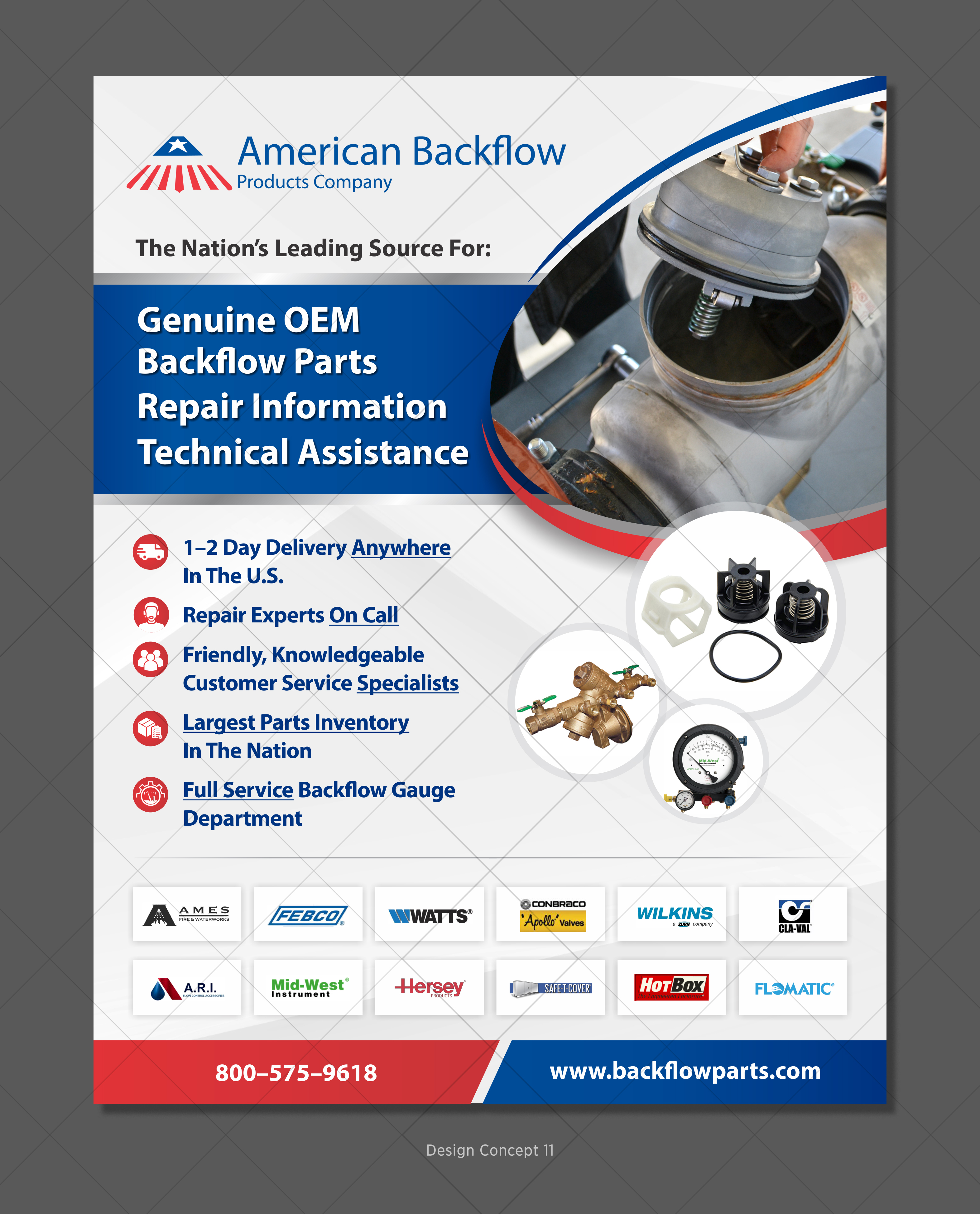 Flyer Design by D Creative for American Backflow Products Company | Design #24433510