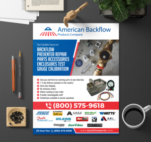 Flyer-Design von SAI DESIGNS für American Backflow Products Company | Design #24298483