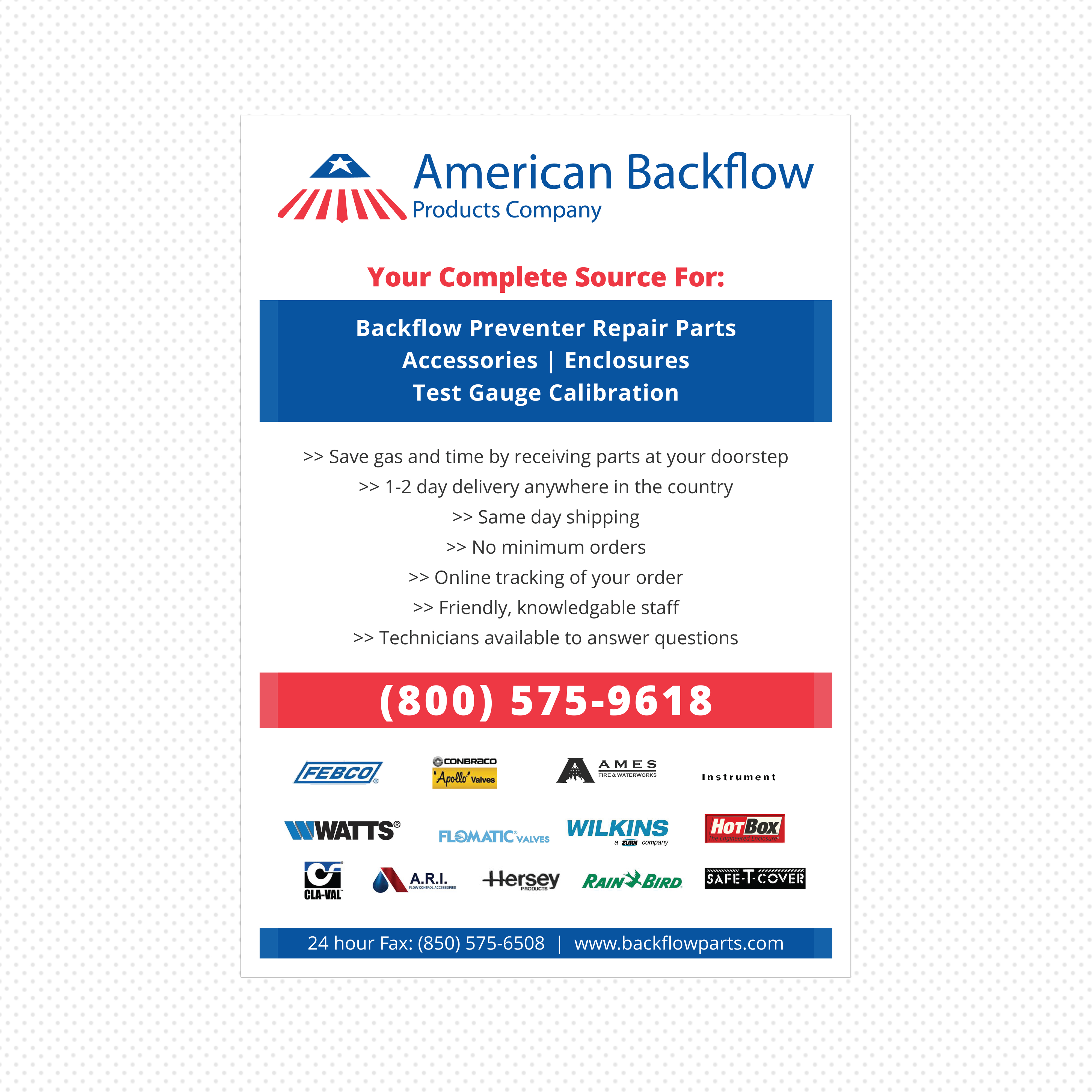 Flyer Design by Bold Pixels for American Backflow Products Company | Design #24301346