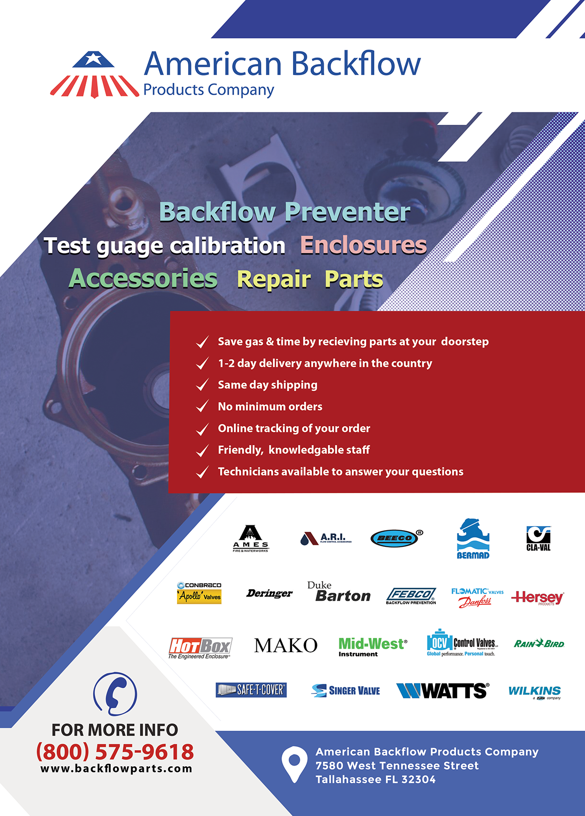 Flyer Design by Aaron V for American Backflow Products Company | Design #24285184