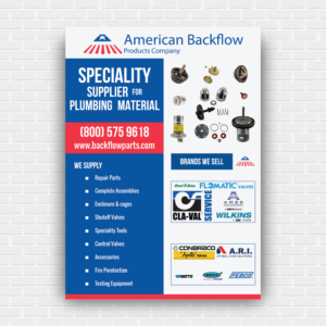 Flyer Design by ishitasenguptaaa for American Backflow Products Company | Design: #24317798