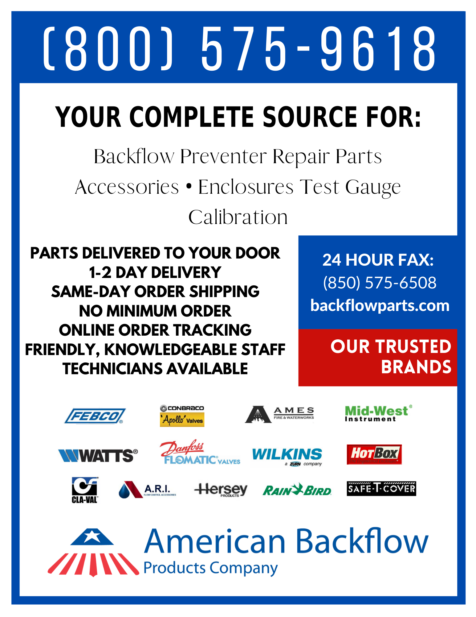 Flyer Design by David_Darby for American Backflow Products Company | Design #24280192