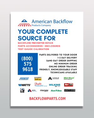 Flyer-Design von David_Darby für American Backflow Products Company | Design: #24280193