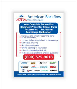 Flyer-Design von td-7 für American Backflow Products Company | Design: #24305092