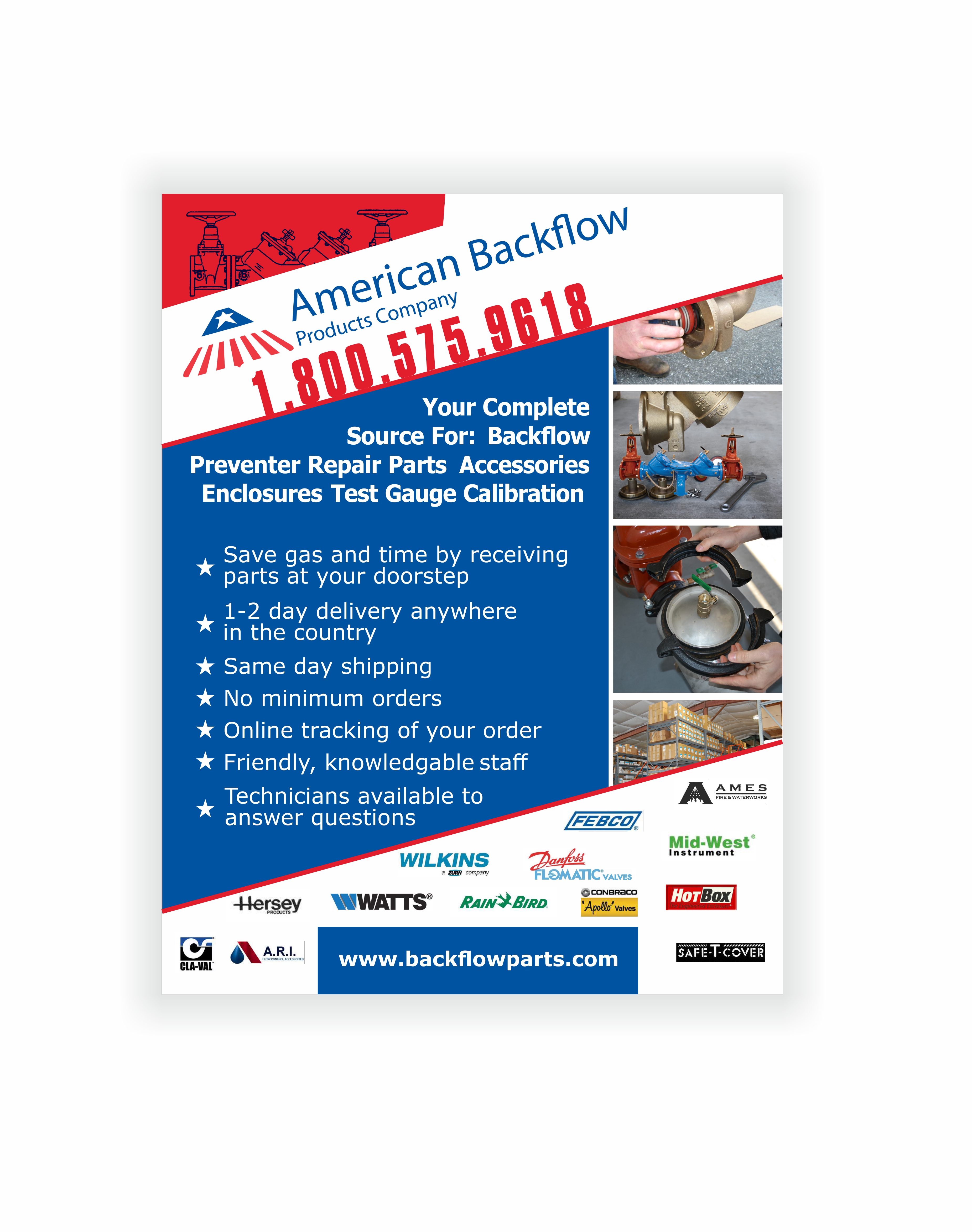 Flyer Design by td-7 for American Backflow Products Company | Design #24333931