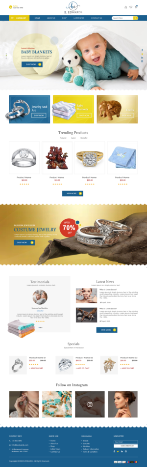 Web Design by bdesigner9 for B. Edwards | Design #24299669