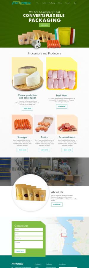 Redesign Company Website FLEXPACK | Web Design par sai.designer87
