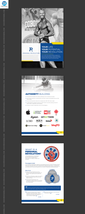 Brochure for a six month Life Transformation program for executives | Brochure Design by Souvik Roy (Alex Pro)