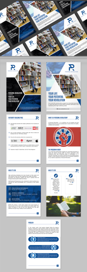 Brochure for a six month Life Transformation program for executives | Brochure Design by SAI DESIGNS