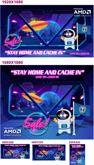 Stay Home and Cache In Sale Image | Diseño Gráfico por oasegrafis
