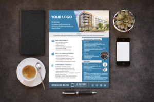 1 Page Bio, describing our Mission to buy multifamily properties in Colorado Springs. | Diseño de Flyer por alex989