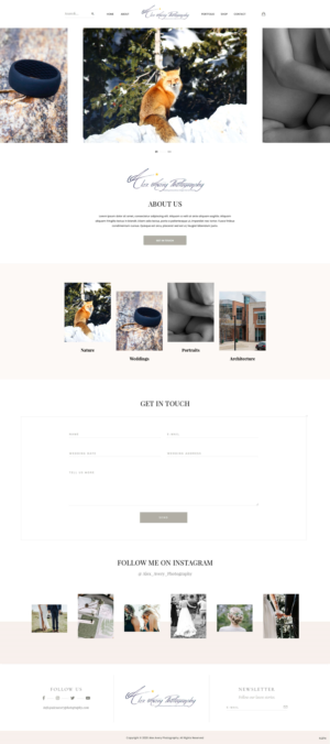 Web Design by pentaxial for Alex Avery Photography | Design #24283234