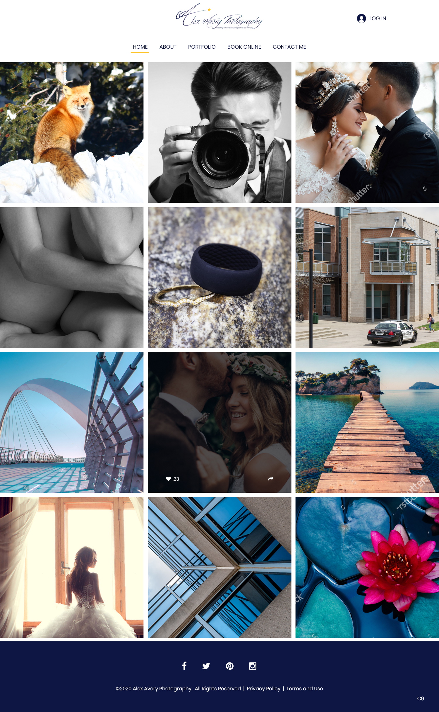 Web-Design von pb für Alex Avery Photography | Design #24312018