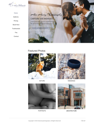 Web Design by pb for Alex Avery Photography | Design: #24312040