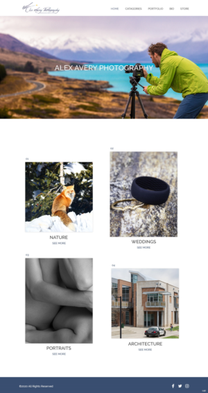 Web Design by pb for Alex Avery Photography | Design: #24312042