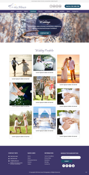 Web Design by pb for Alex Avery Photography | Design: #24364511