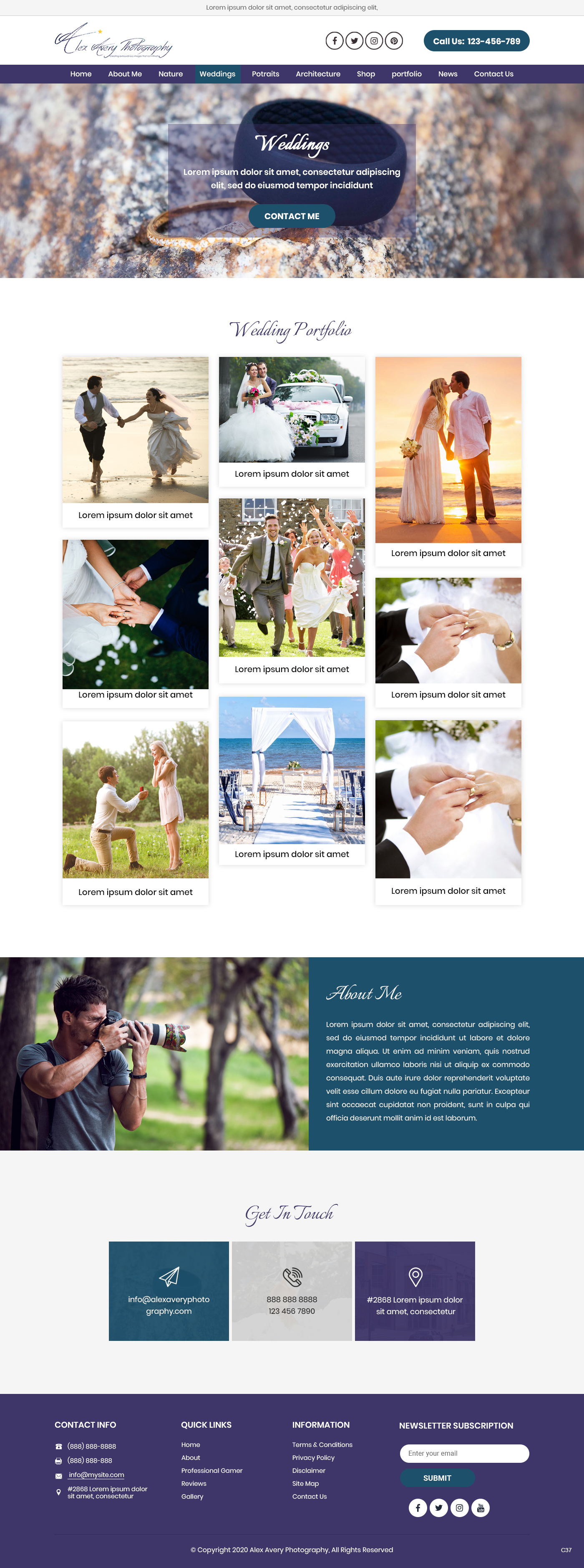 Web Design by pb for Alex Avery Photography | Design #24376277