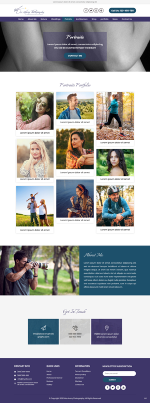 Web Design by pb for Alex Avery Photography | Design: #24376279