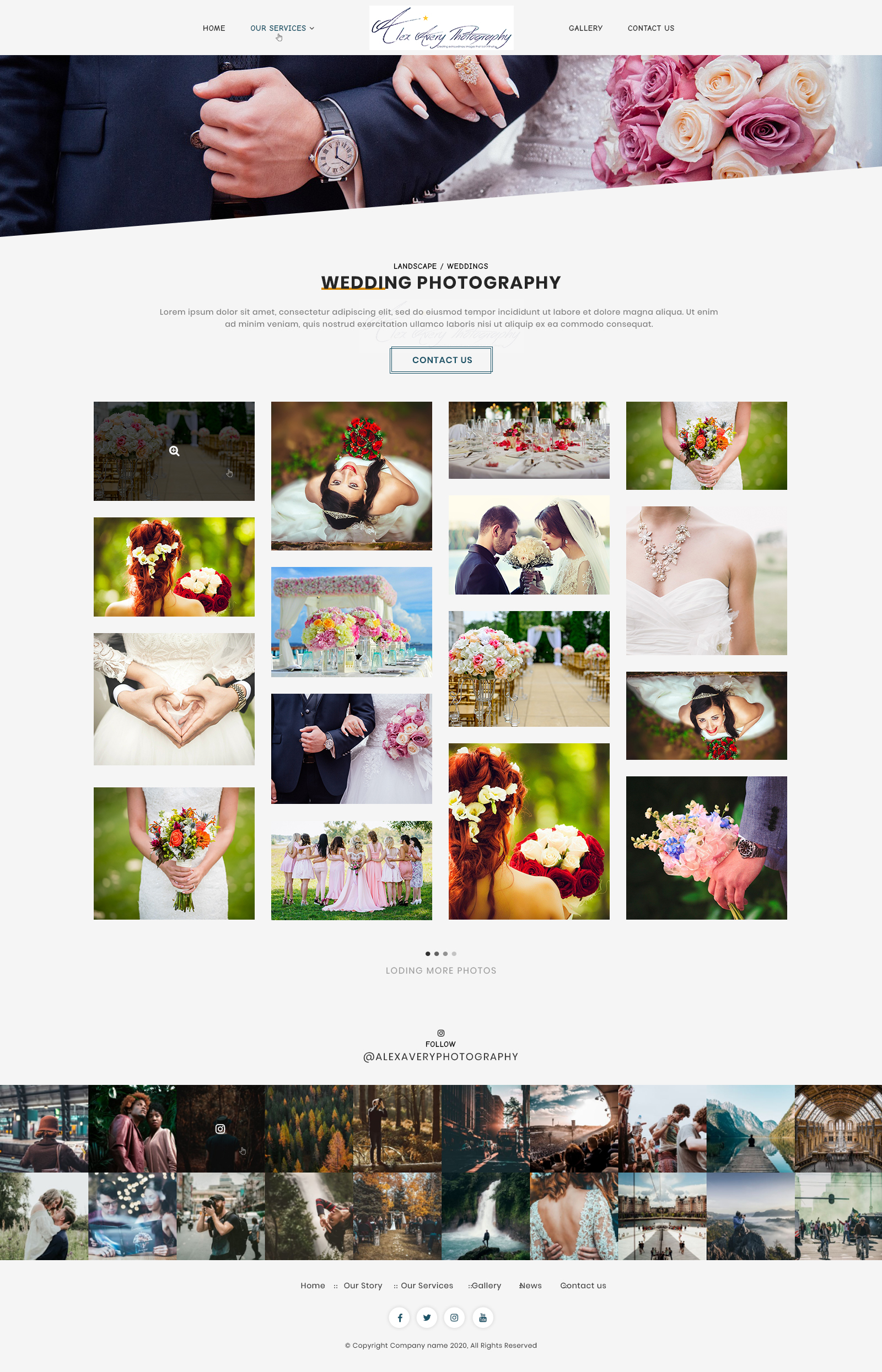 Web Design par sakshiinfoway pour Alex Avery Photography | Design #24317814