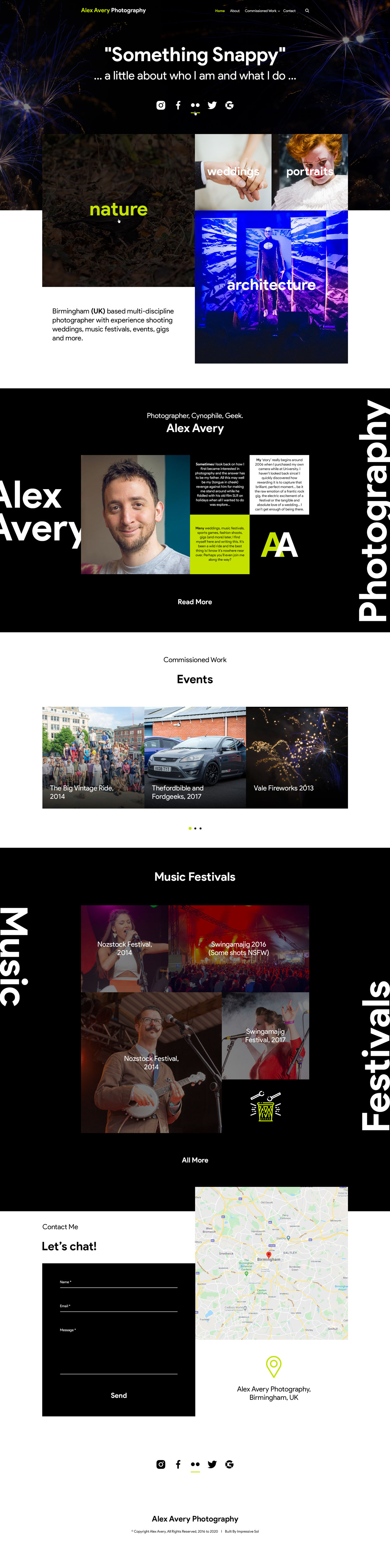 Web Design by Impressive Sol for Alex Avery Photography | Design #24310052
