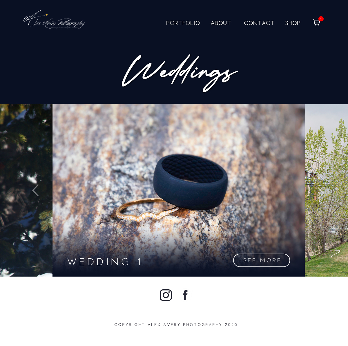 Diseño Web por tonirose para Alex Avery Photography | Diseño #24330354