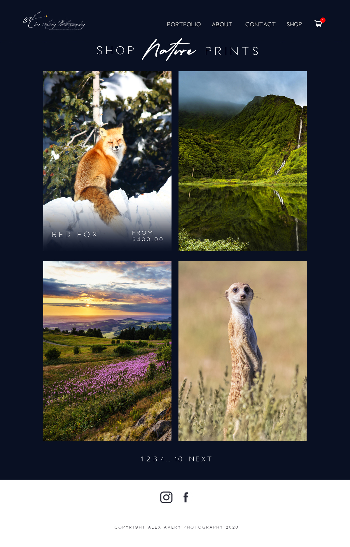 Web Design by tonirose for Alex Avery Photography | Design #24331757