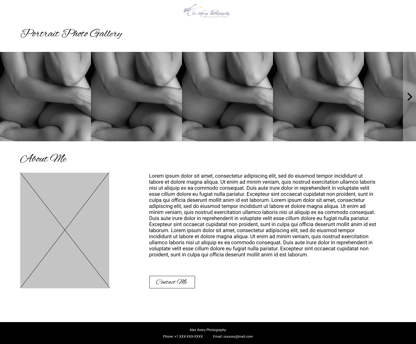 Diseño Web por jean871122 para Alex Avery Photography | Diseño #24315781