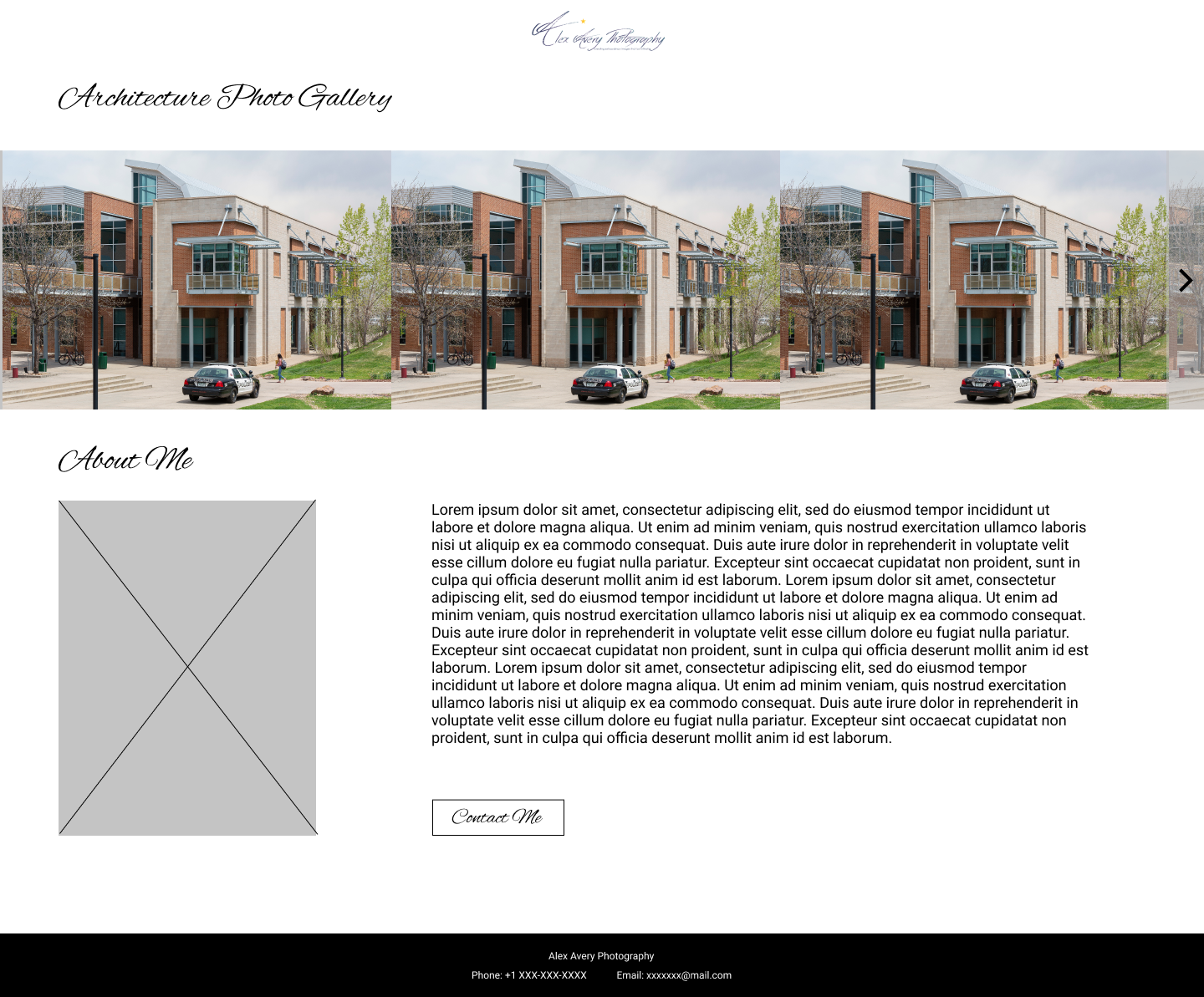 Web-Design von jean871122 für Alex Avery Photography | Design #24315784