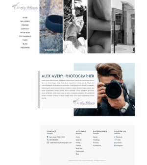 Web Design by Titan Eagle for Alex Avery Photography | Design: #24316865