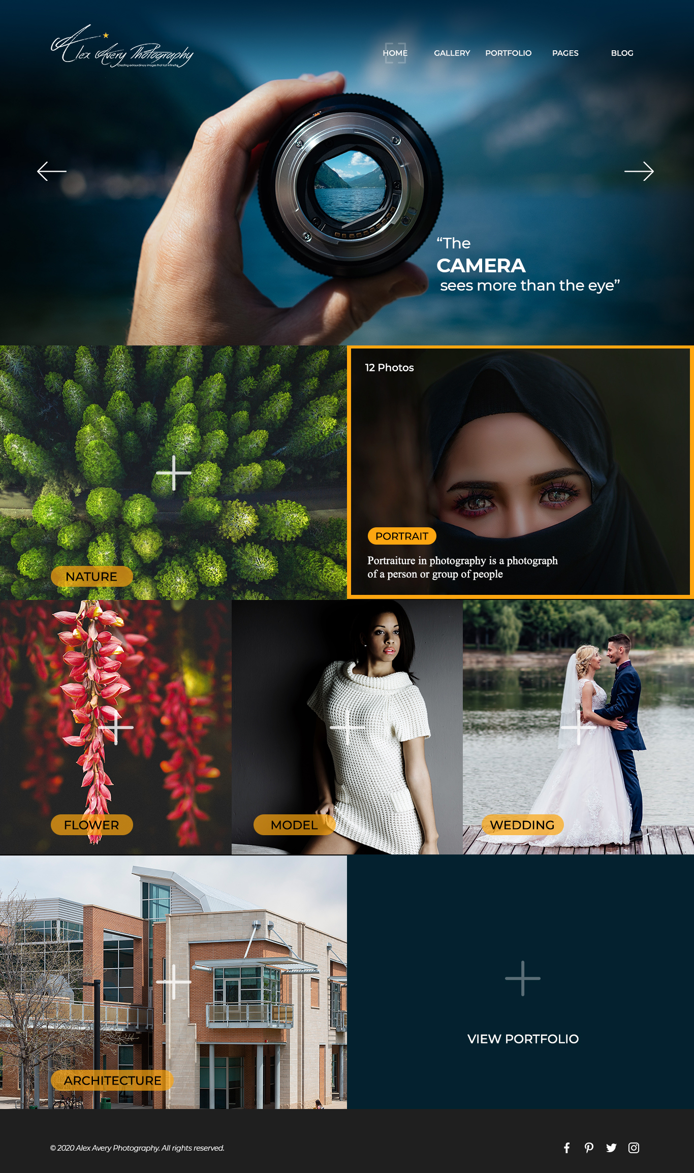 Web Design by Creative Slices for Alex Avery Photography | Design #24341300