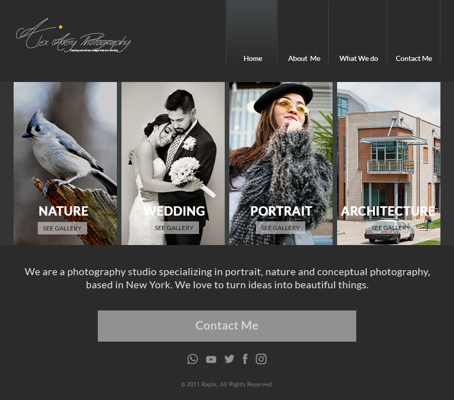 Web Design by Creative Slices for Alex Avery Photography | Design #24341322