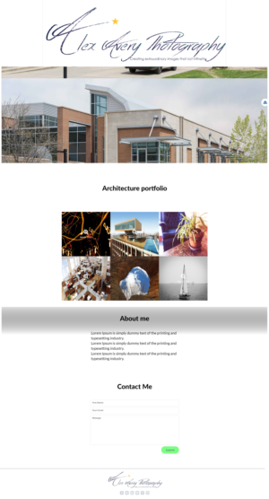 Web Design by VladanNik for Alex Avery Photography | Design: #24343528