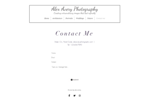 Web Design by Ruxandra Teodora for Alex Avery Photography | Design: #24315312