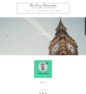 Web Design by Ruxandra Teodora for Alex Avery Photography | Design: #24315317