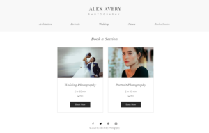 Web Design by Ruxandra Teodora for Alex Avery Photography | Design: #24315319